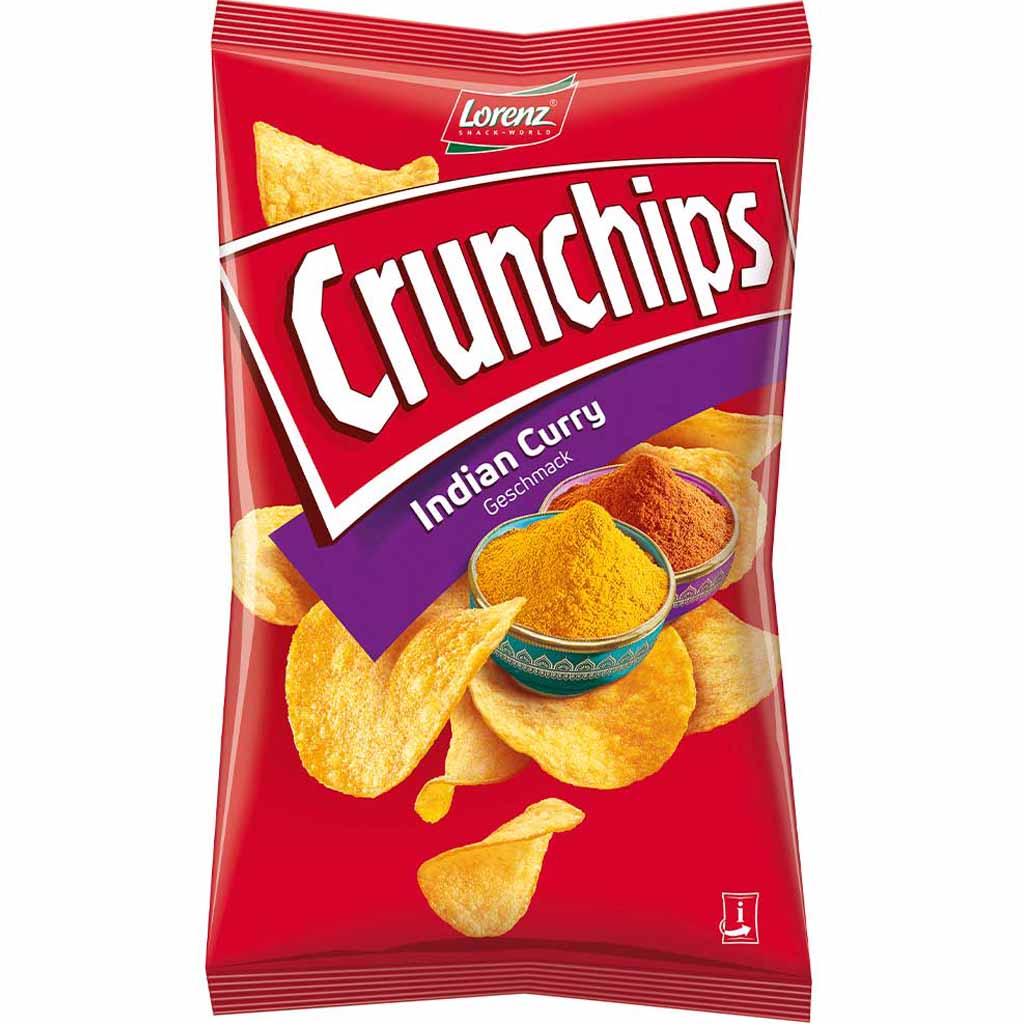 10x Lorenz Crunchips Indian Curry á 175g=1,75kg MHD:22.6.20