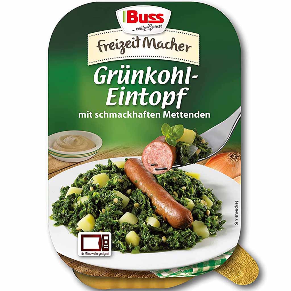 Buss Freizeitmacher Grünkohl Eintopf mit Mettenden 300g MHD:11.4.26