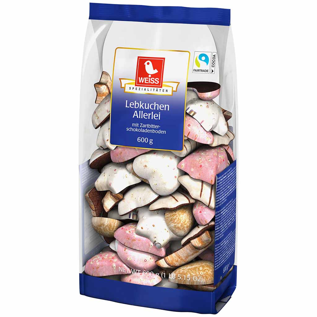 Weiss Spezialitäten Lebkuchen Allerlei 600g MHD:30.4.24