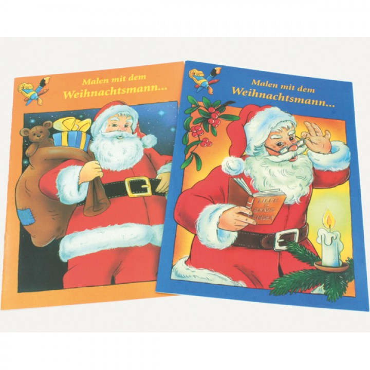 Malbuch Malen mit dem Weihnachtsmann DIN A 4