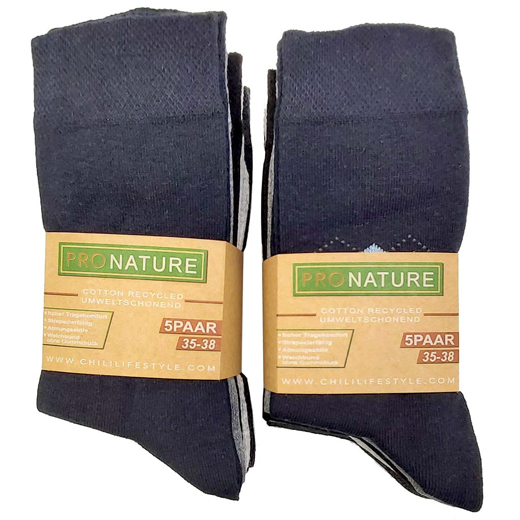 10 Paar Pro Nature Damensocken Gr. 35-38