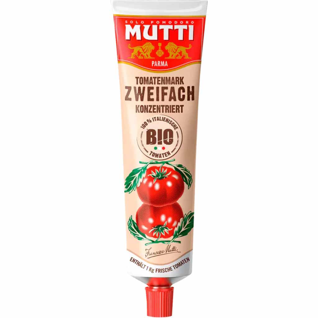 MUTTI Parma Bio Tomatenmark zweifach konzentriert 185g MHD:1.2.26
