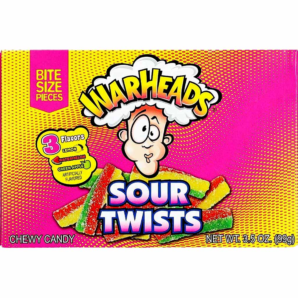 Warheads Sour Twists Fruchtgummi 99g MHD:26.5.22