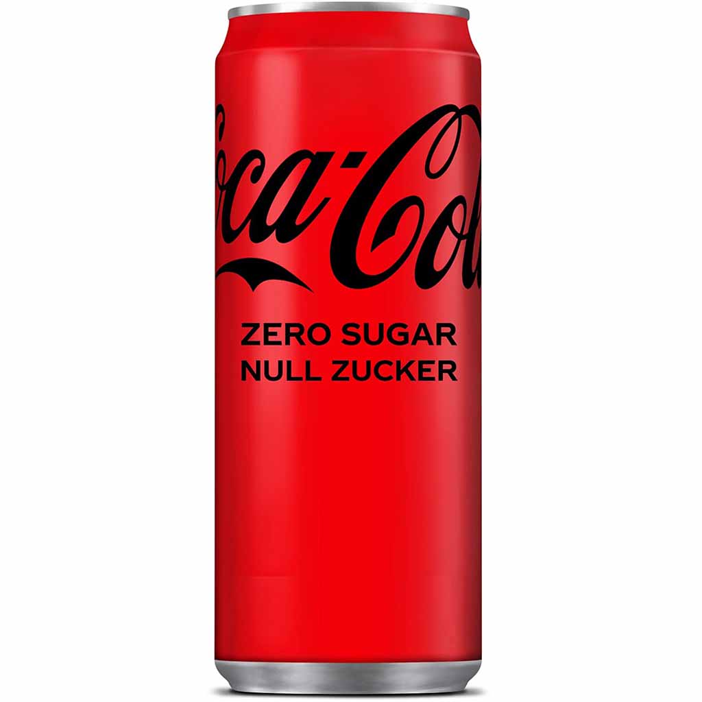Coca-Cola Zero 330ml Dose zzgl. Einwegpfand MHD:30.12.24
