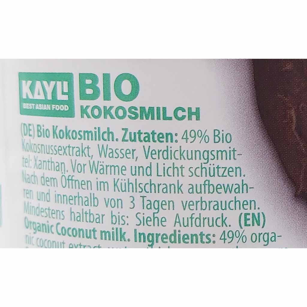 Kay-Li-Bio-Kokosmilch-400ml-2 Kay-Li Bio Kokosmilch 400ml