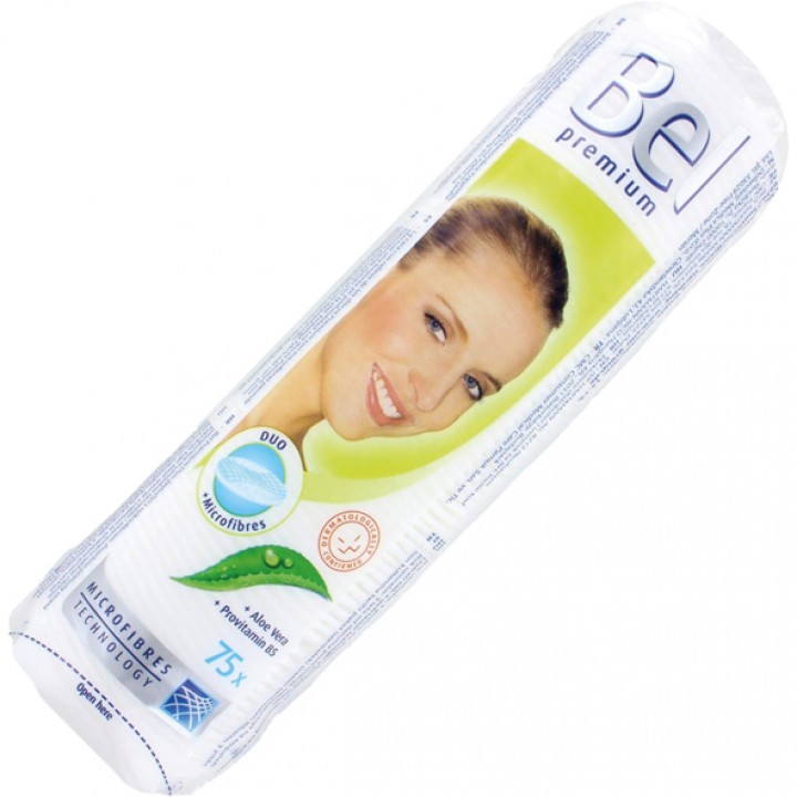 Watte Pads BEL Premium Duo-Mikrofaser 75 Stück mit Aloe Vera & Provitamin B5 Made in Germany