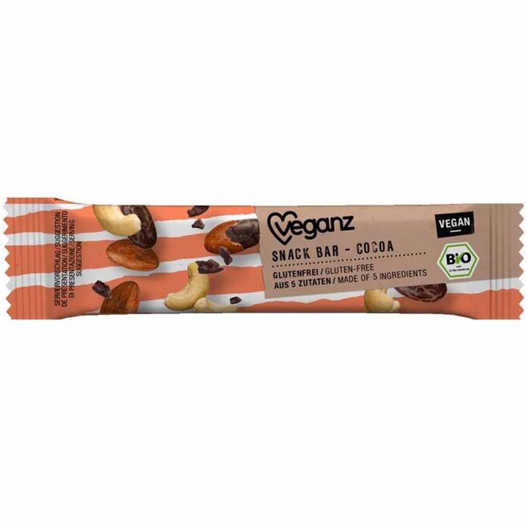15x Veganz Snack Bar Cocoa 30g=450g MHD:4.2.21