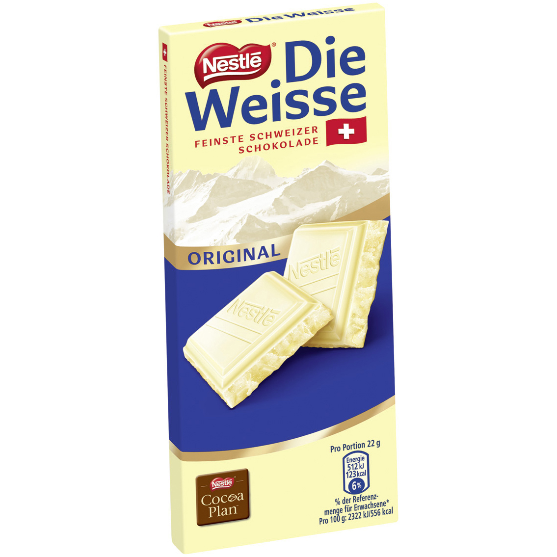 Nestle Die Weisse Original Tafelschokolade 100g MHD:30.12.23