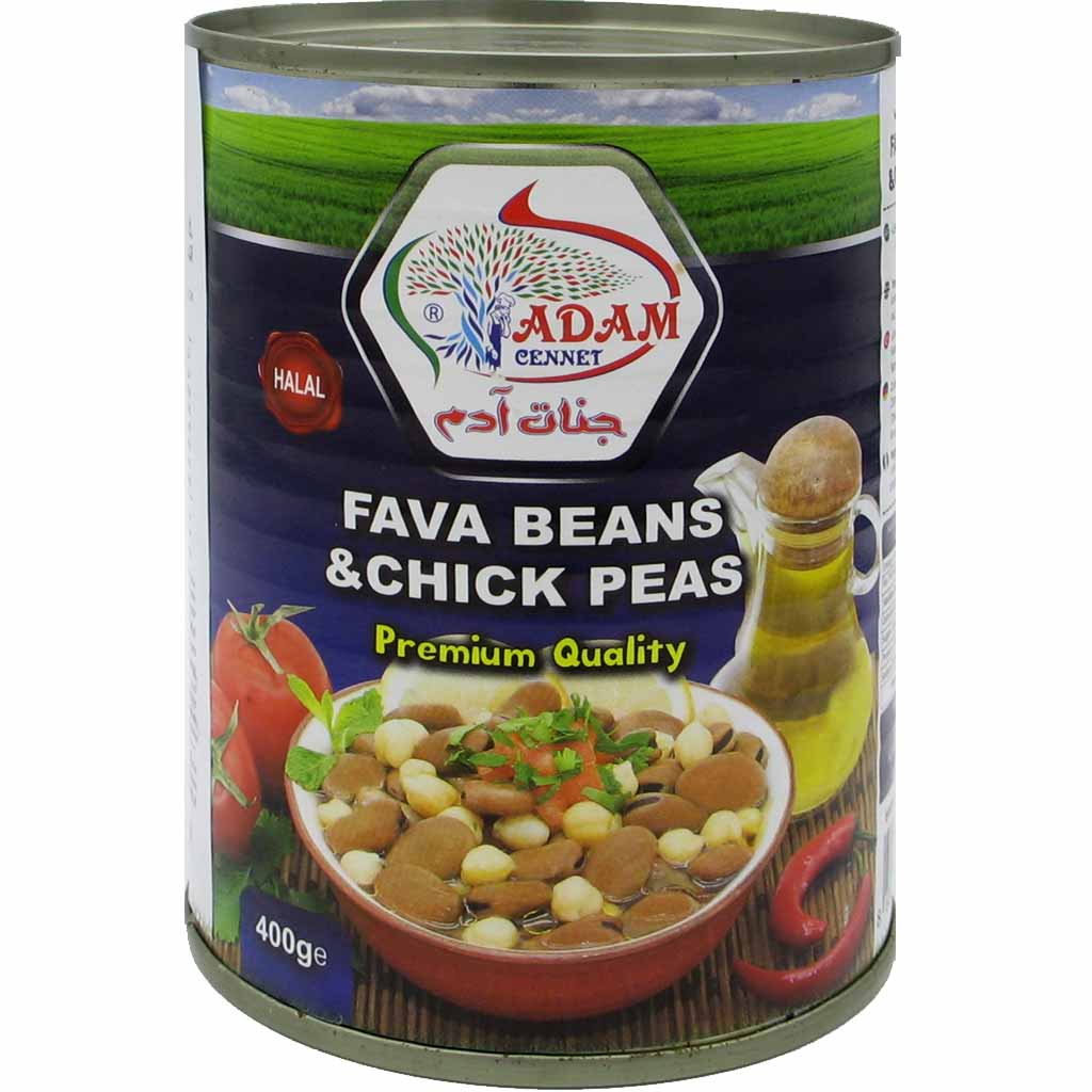 Adam Cennet Fava Beans & Chick Peas 400g MHD:8.8.21