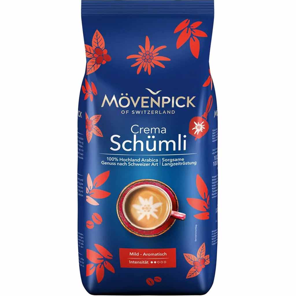 Mövenpick Crema Schümli ganze Bohne 1kg MHD:30.12.25