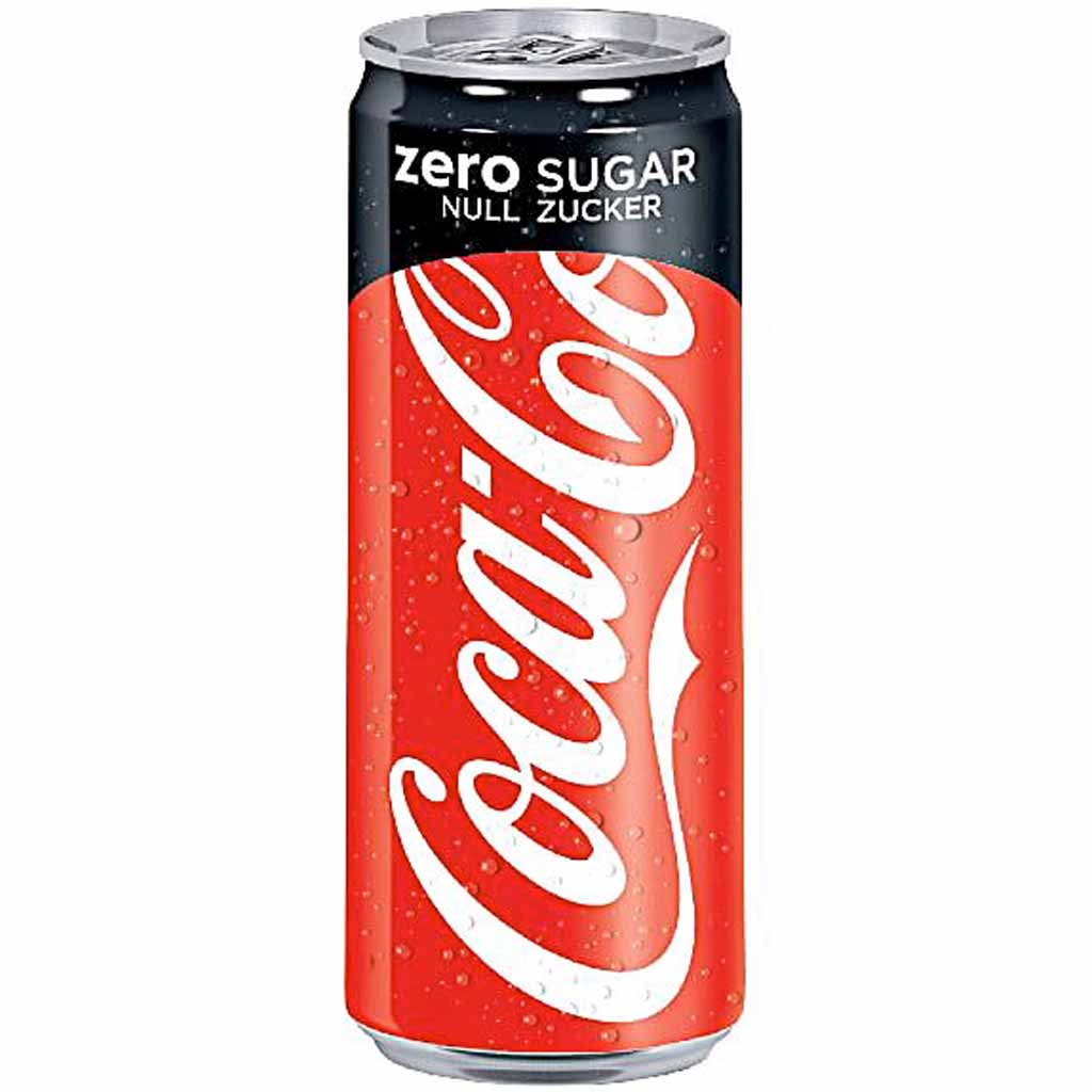 Coca Cola Zero Sugar 4x 0,33l Einweg-Dose MHD:30.6.21