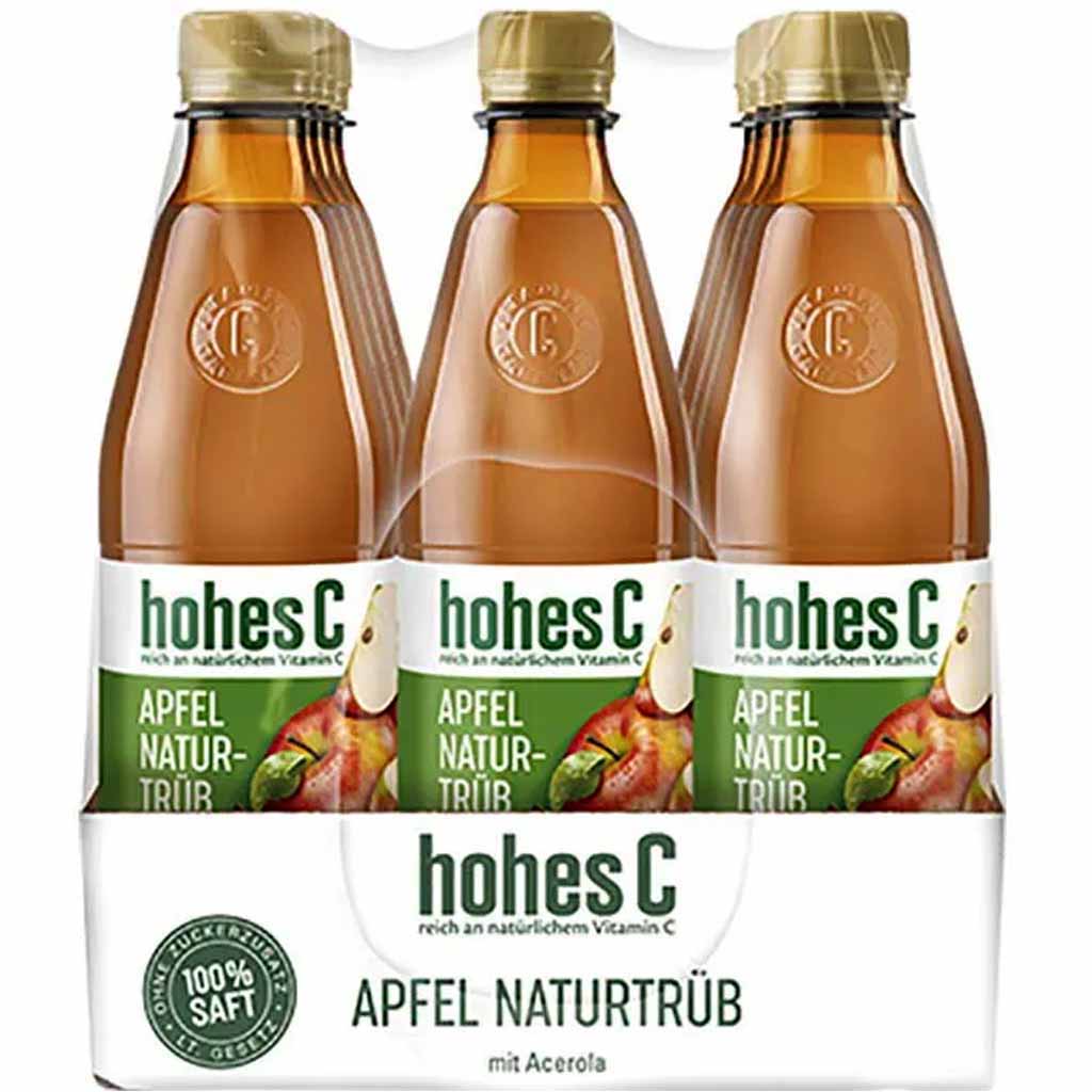 12x Hohes C Apfel Naturtrüb á 500ml=6L MHD:5.7.24