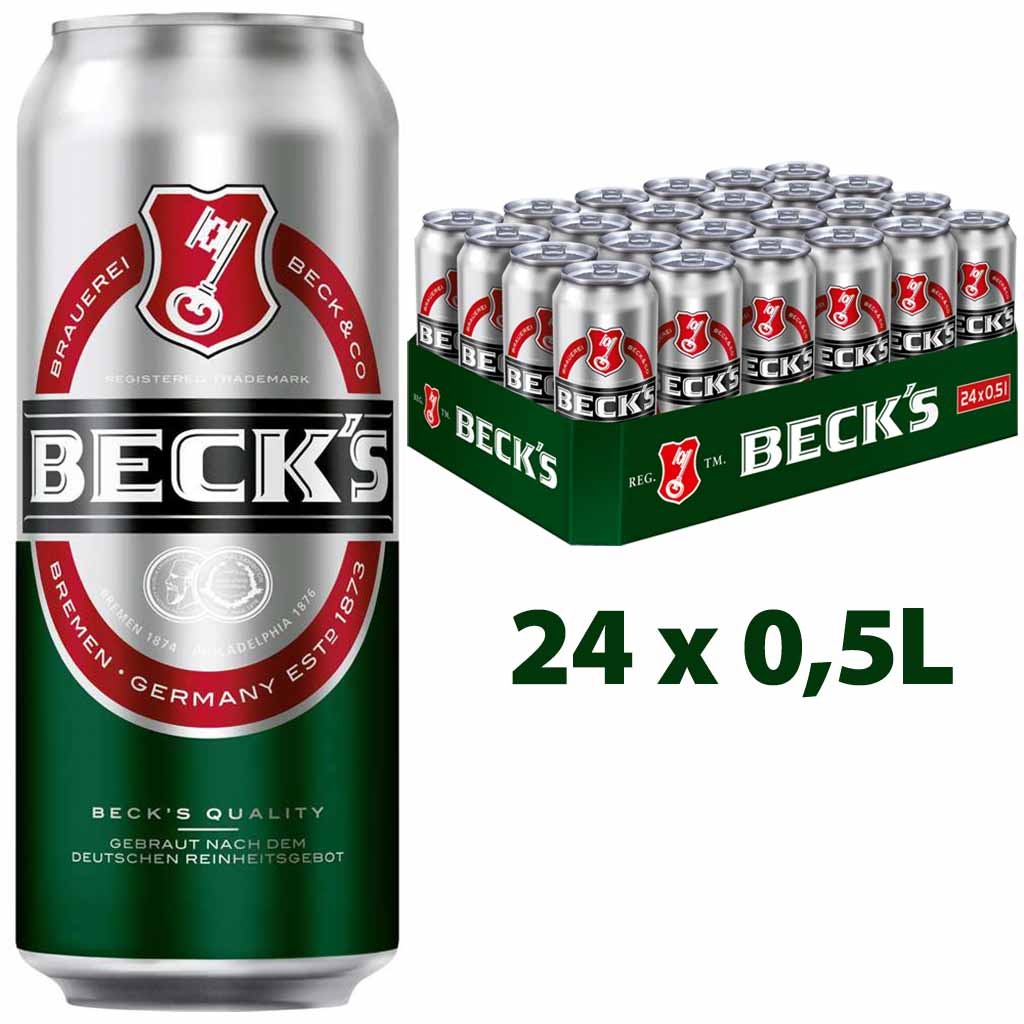 24x BECK’S Pils Dosen je 0,5L =12L , 4100130007736, 42178170