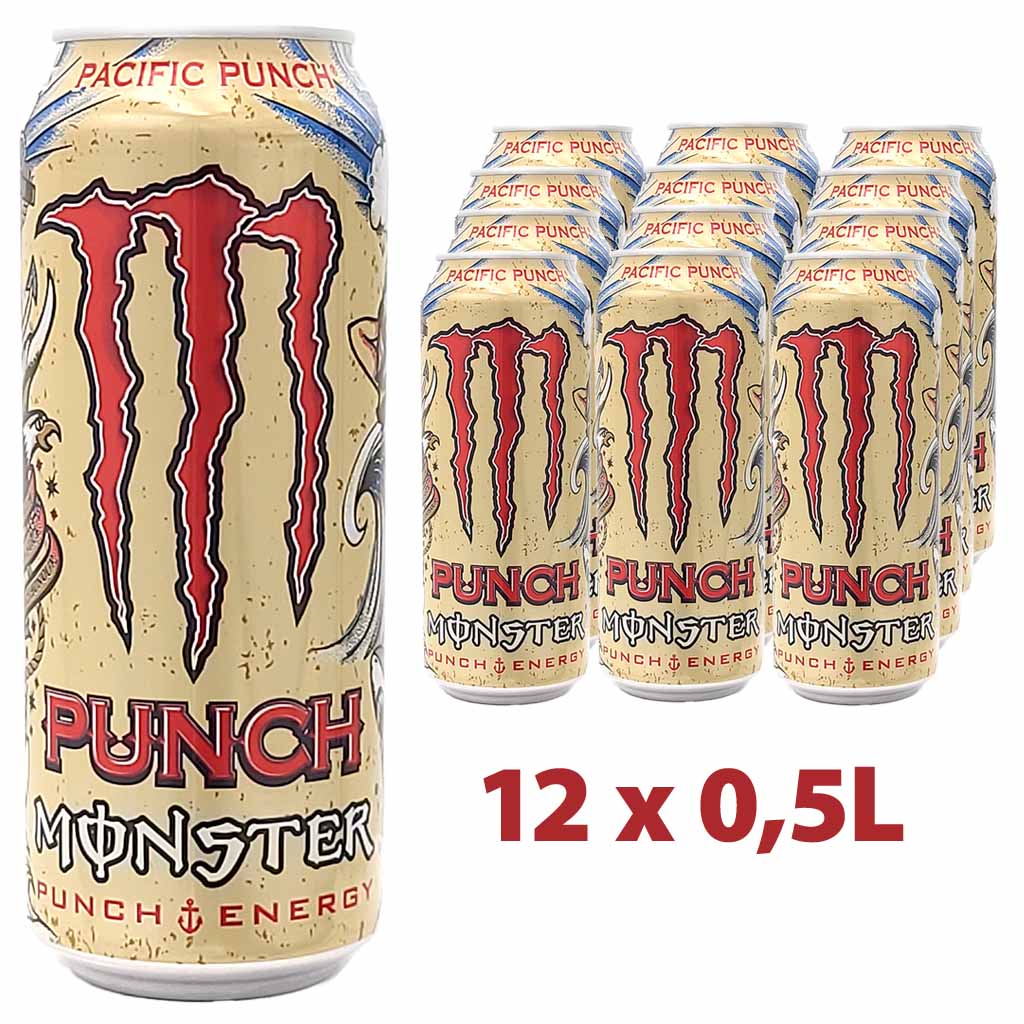 12x Monster Punch Pacific  DOSE á 500ml=6L 5060639126675, 5060639126682