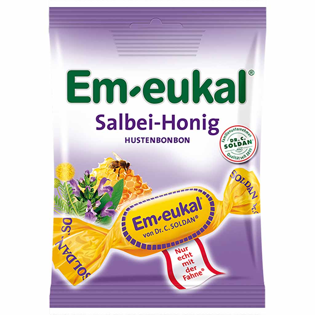 Em-eukal Salbei-Honig, zuckerhaltig, 75 g, 4009077024762
