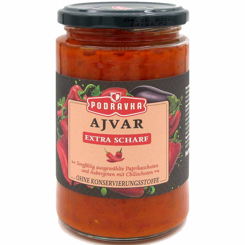 Podravka Ajvar extra scharf 350g MHD:4.10.21