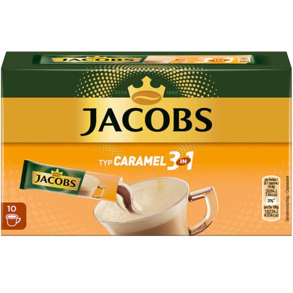 Jacobs Sticks 3 in1 Caramel 10x16,9g=169g MHD:17.11.21