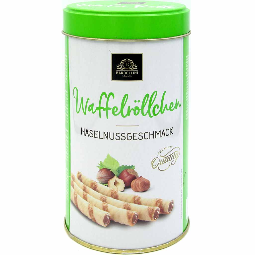 Bardollini Waffelröllchen Haselnuss 130g MHD:1.11.22