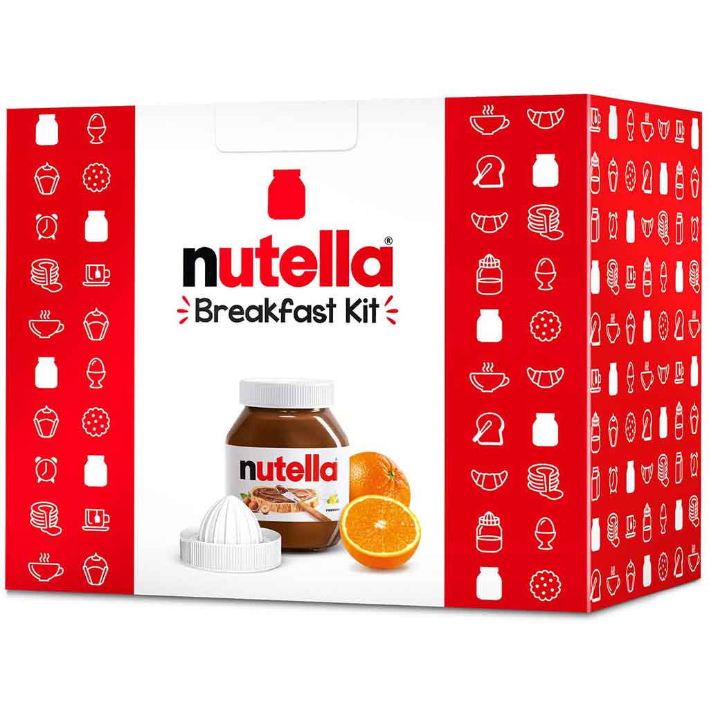 Nutella Breakfast Kit + Glas Nutella 825g MHD:27.5.22