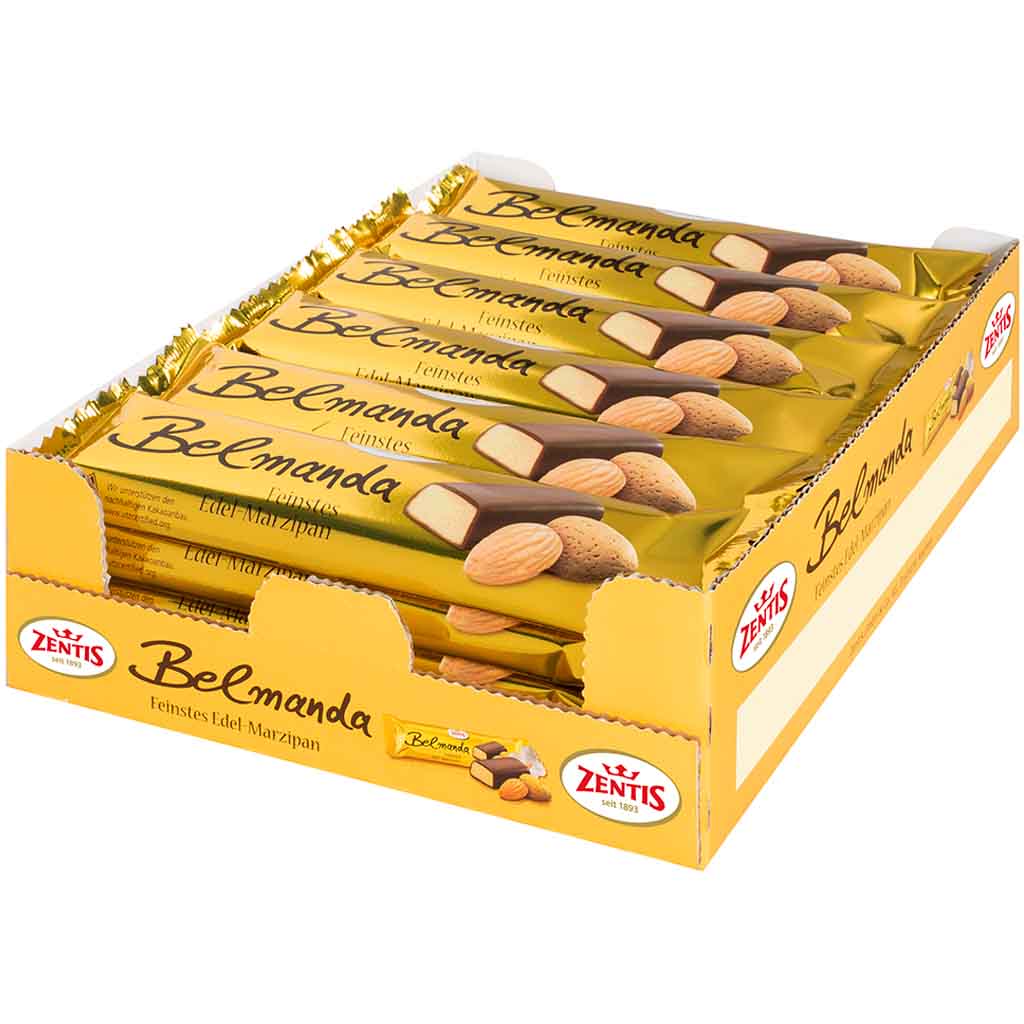 24x Zentis Belmanda Edel-Marzipan-Riegel á 60g=1440g MHD:30.9.21