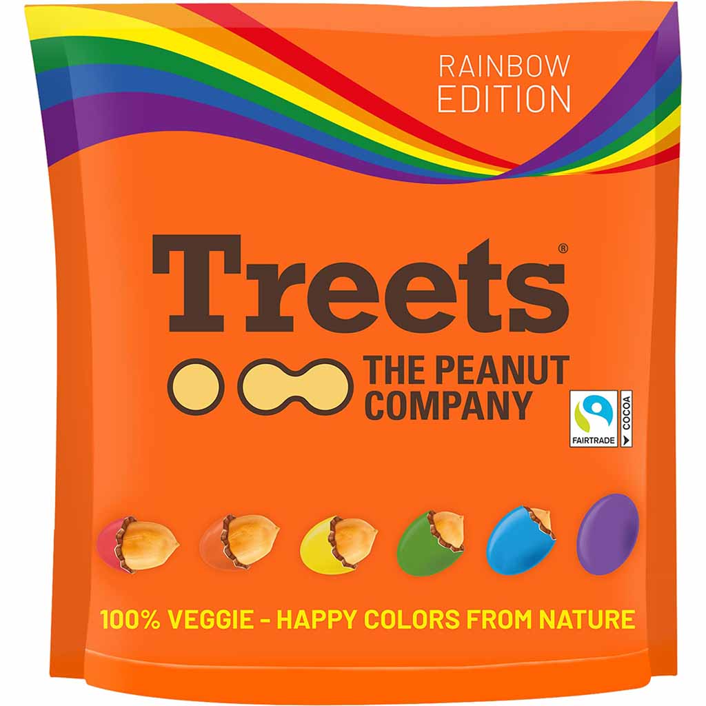 Treets - The Peanut Company Peanuts Rainbow Edition 300g MHD:28.5.25