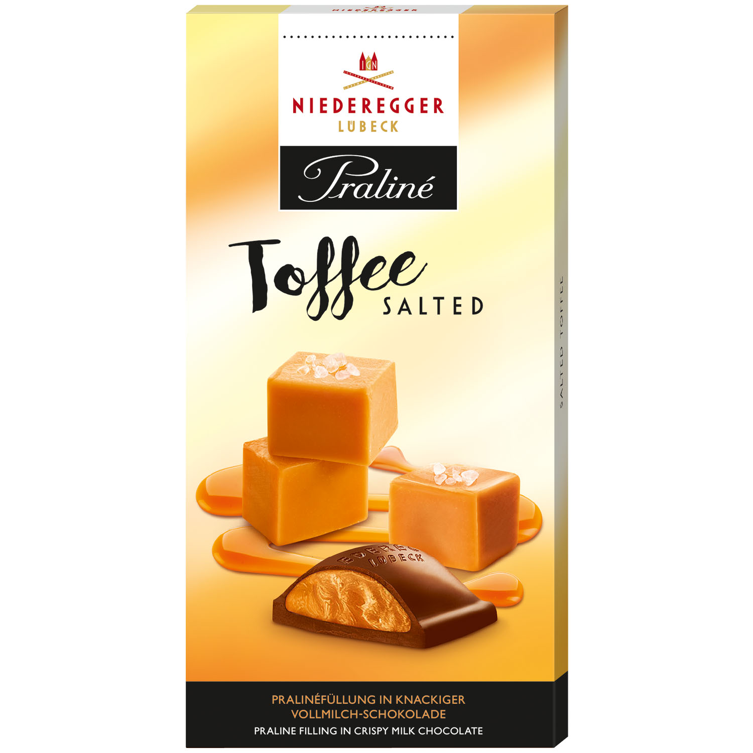 Niederegger Praliné Tafelschokolade Toffee Salted 100g MHD:24.1.24