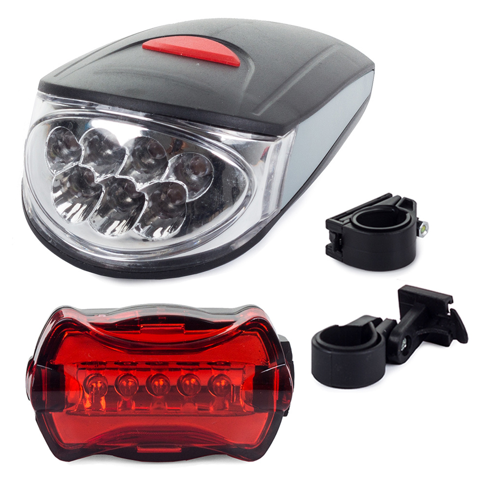 LED-Fahrradbeleuchtung vorne hinten 7+5 LED