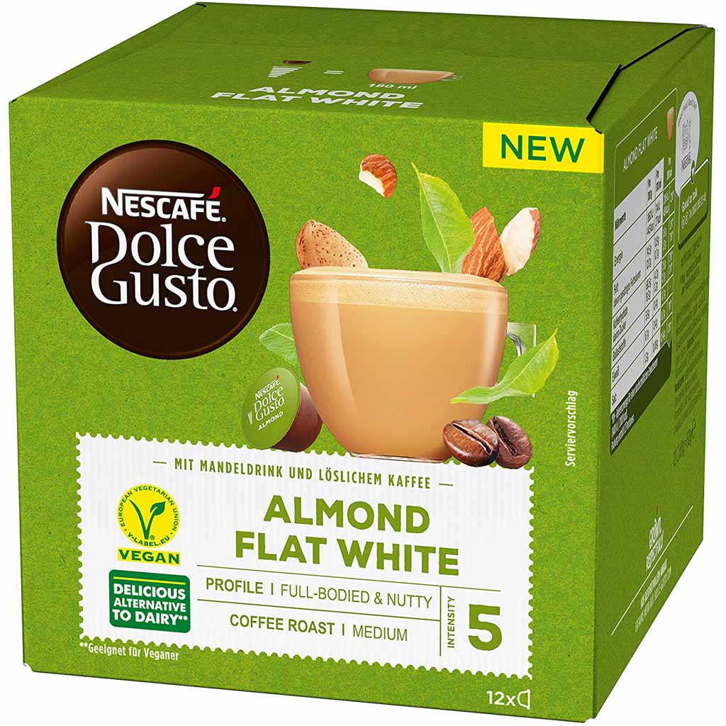 Dolce Gusto Almond Flat White 12 Tassen 132g MHD:30.4.24