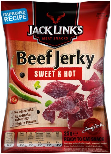 Jack Links Beef Jerky Sweet & Hot 25g MHD:26.3.24