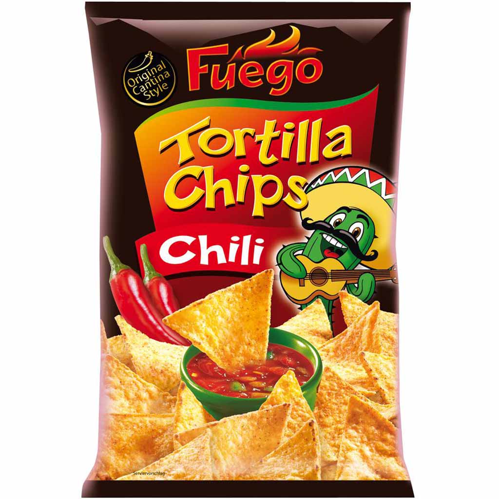 Fuego Tortilla Chips Chili 150g MHD:28.12.21
