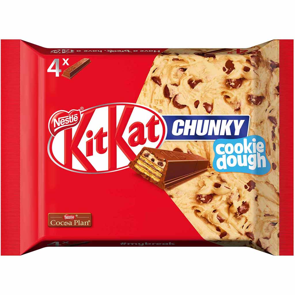 KitKat Chunky Cookie Dough 4x42g=168g MHD:30.10.21
