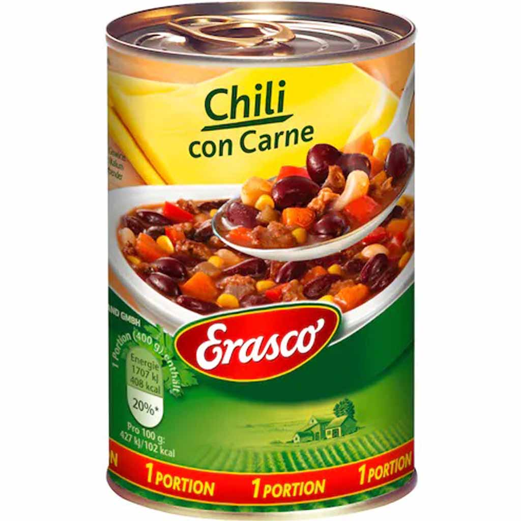 Erasco Eintopf Chili con Carne 400g MHD:30.12.26