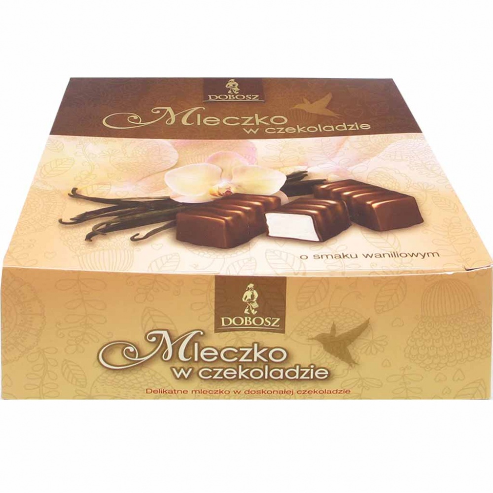 Dobosz Mleczko Milchschaumzucker Pralinen mit Vanillegeschmack 400g MHD:5/05