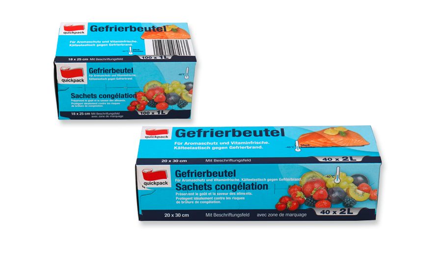 Gefrierbeutel 1 Liter 40 stück 18x25cm