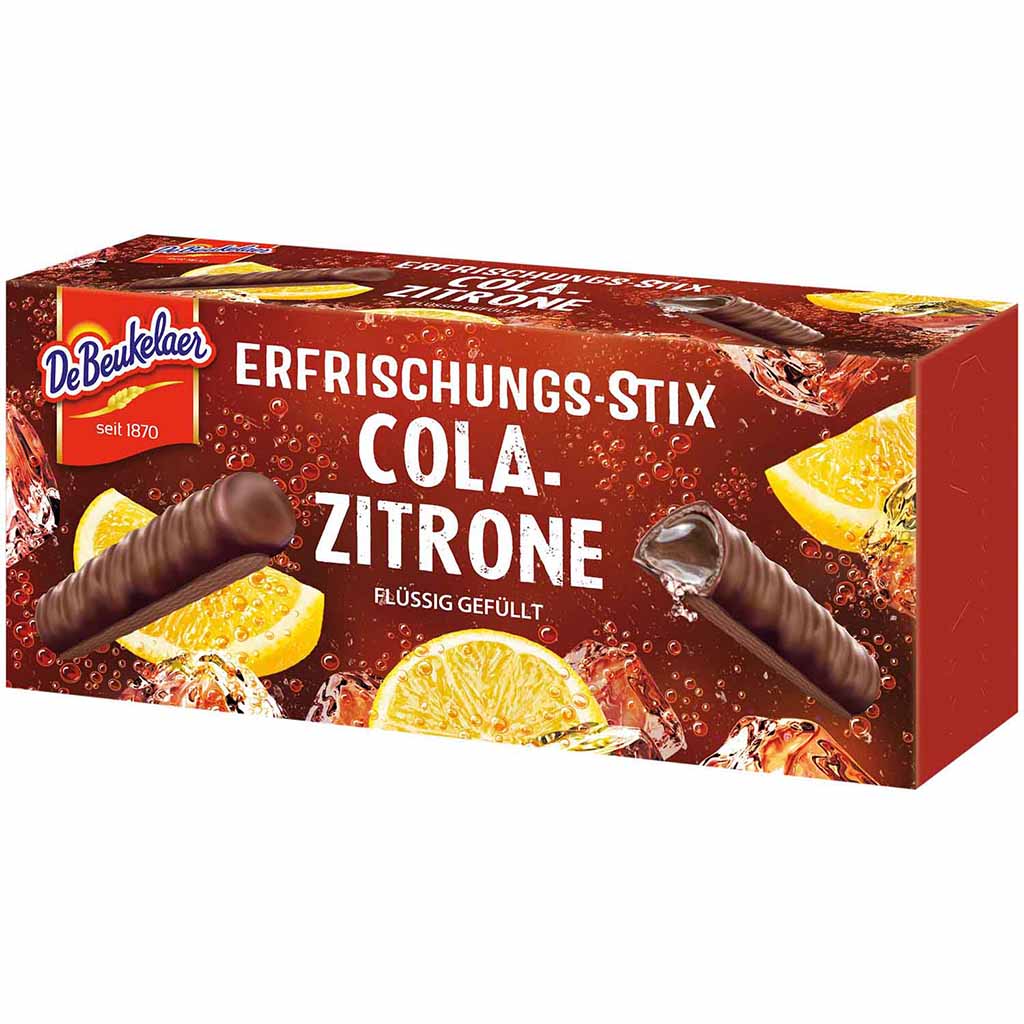 DeBeukelaer Erfrischungs-Stix Cola-Zitrone 75g MHD:1.7.24