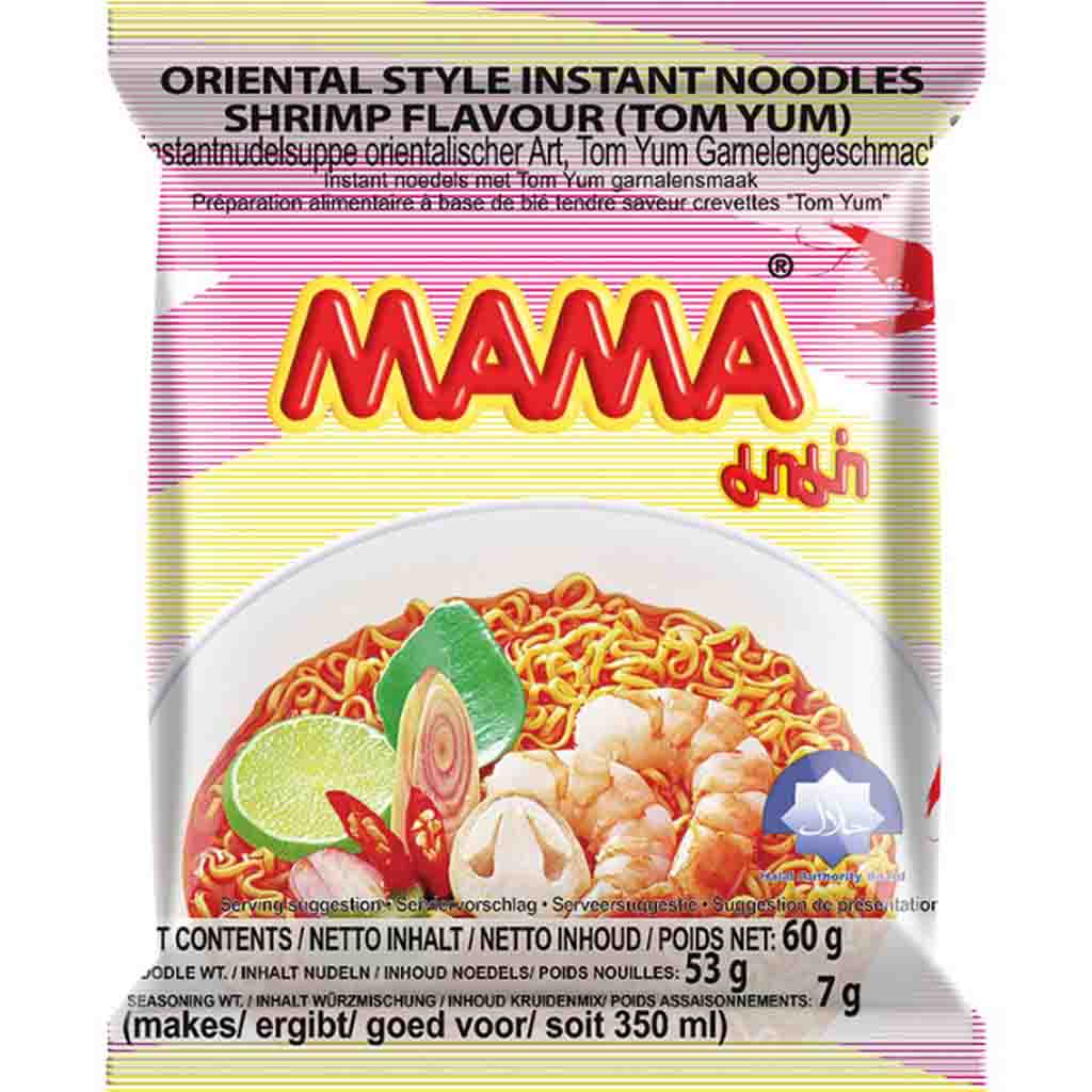 Mama Instant Nudelgericht mit Shrimp Geschmack 24x60g=1440g MHD:13.9.24