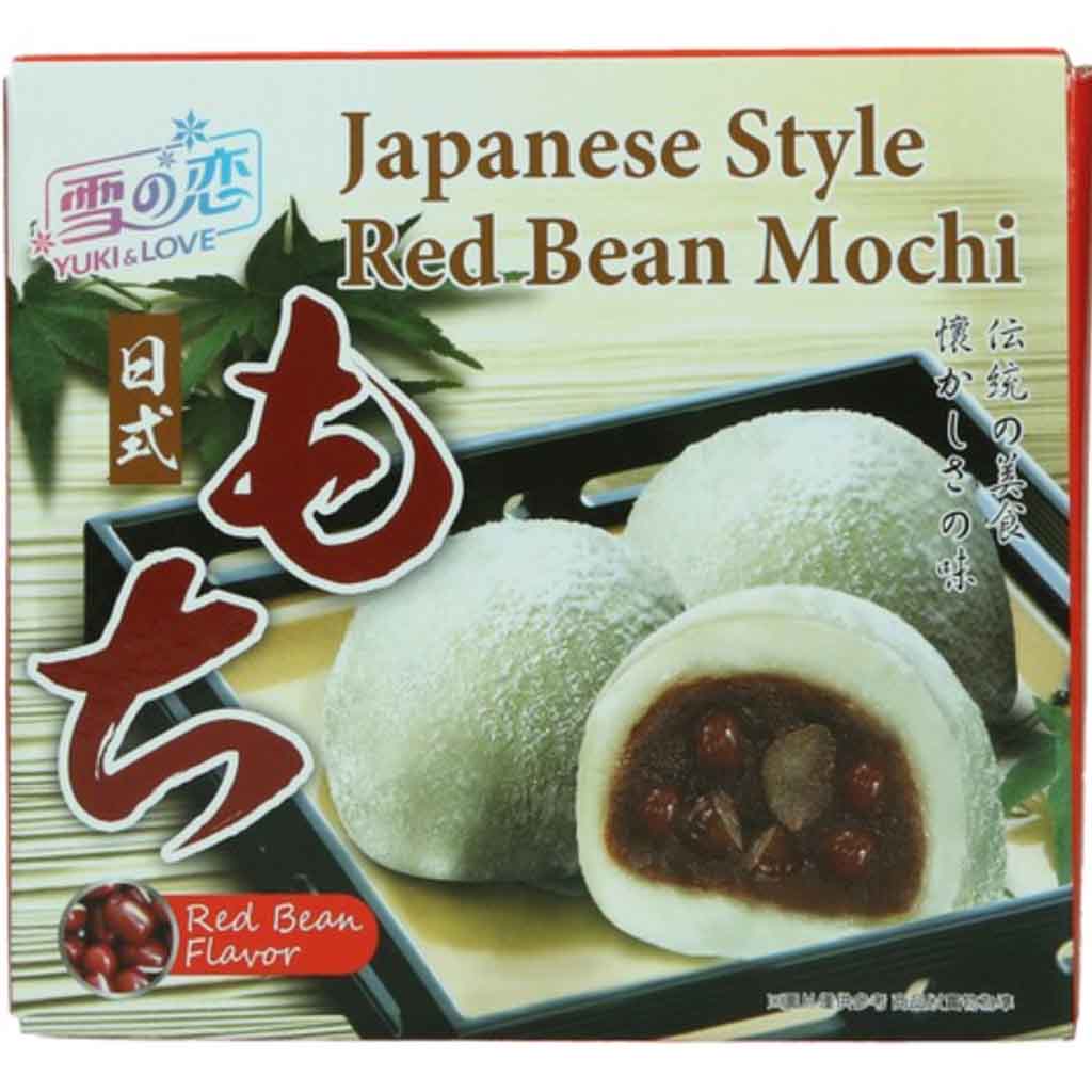 Yuki&Love Japan Style Mochi Reiskuchen mit Adzukibohnen 140g MHD:3.6.23