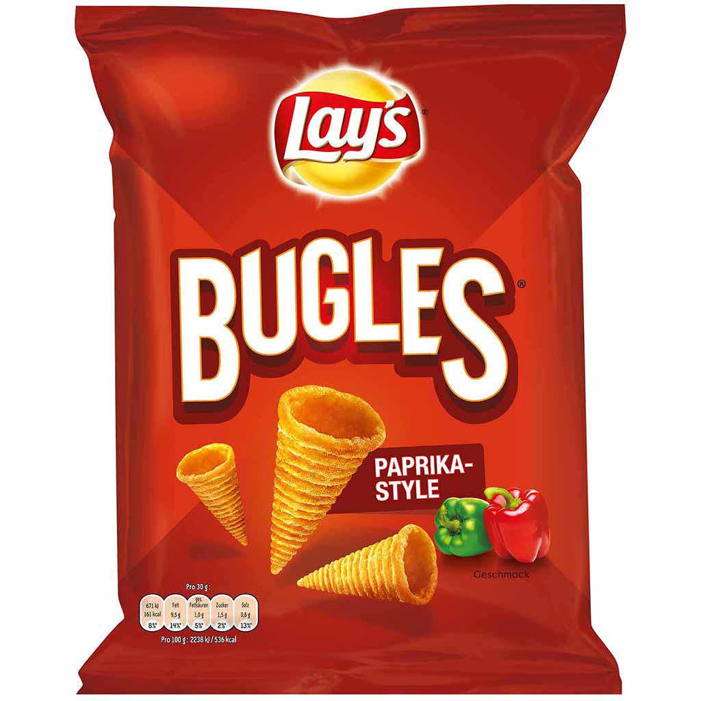 Lays Bugles Paprika Style Mais-Snack 100g