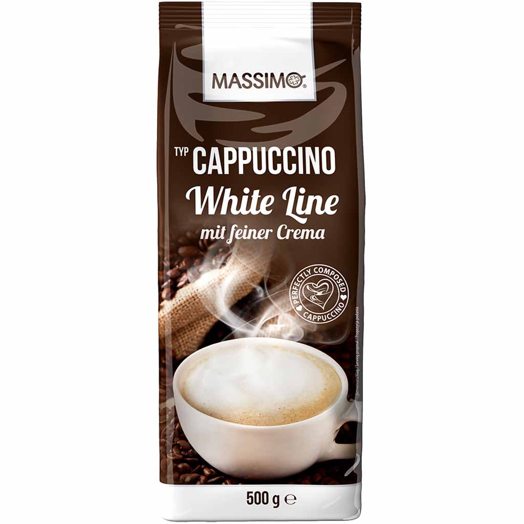 Massimo Cappuccino White Line 500g MHD:30.11.25