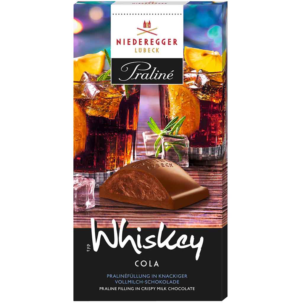 Niederegger Tafelschokolade Praline Whiskey Cola 100g MHD:28.1.25