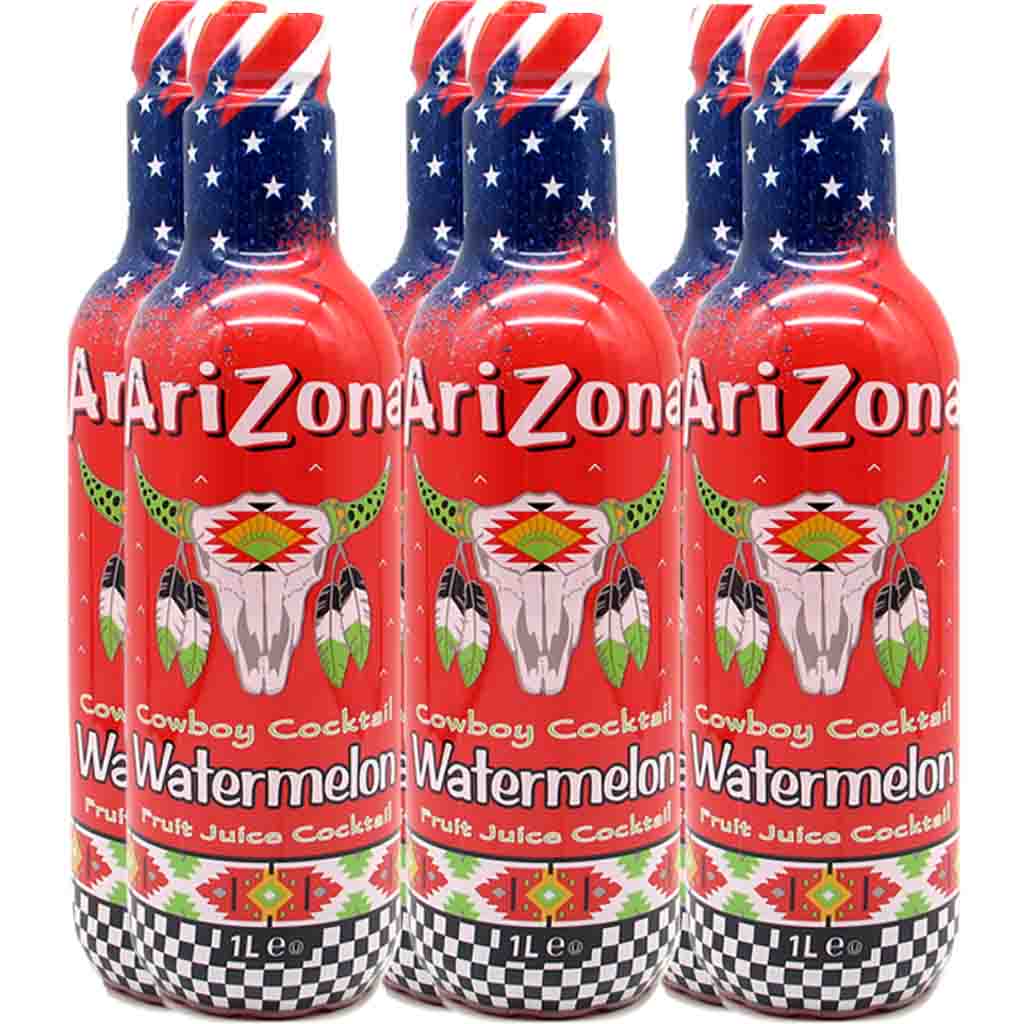 AriZona Cowboy Cocktail Watermelon PET 6x1L=6L MHD:30.3.24