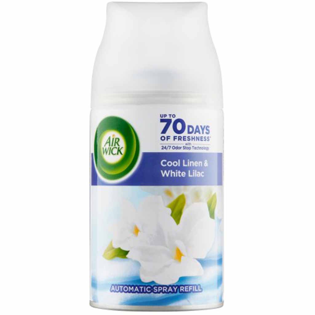 6x Air Wick Lufterfrischer Freshmatic Cool Linen & White Lilac Nachfüllung á 250ml
