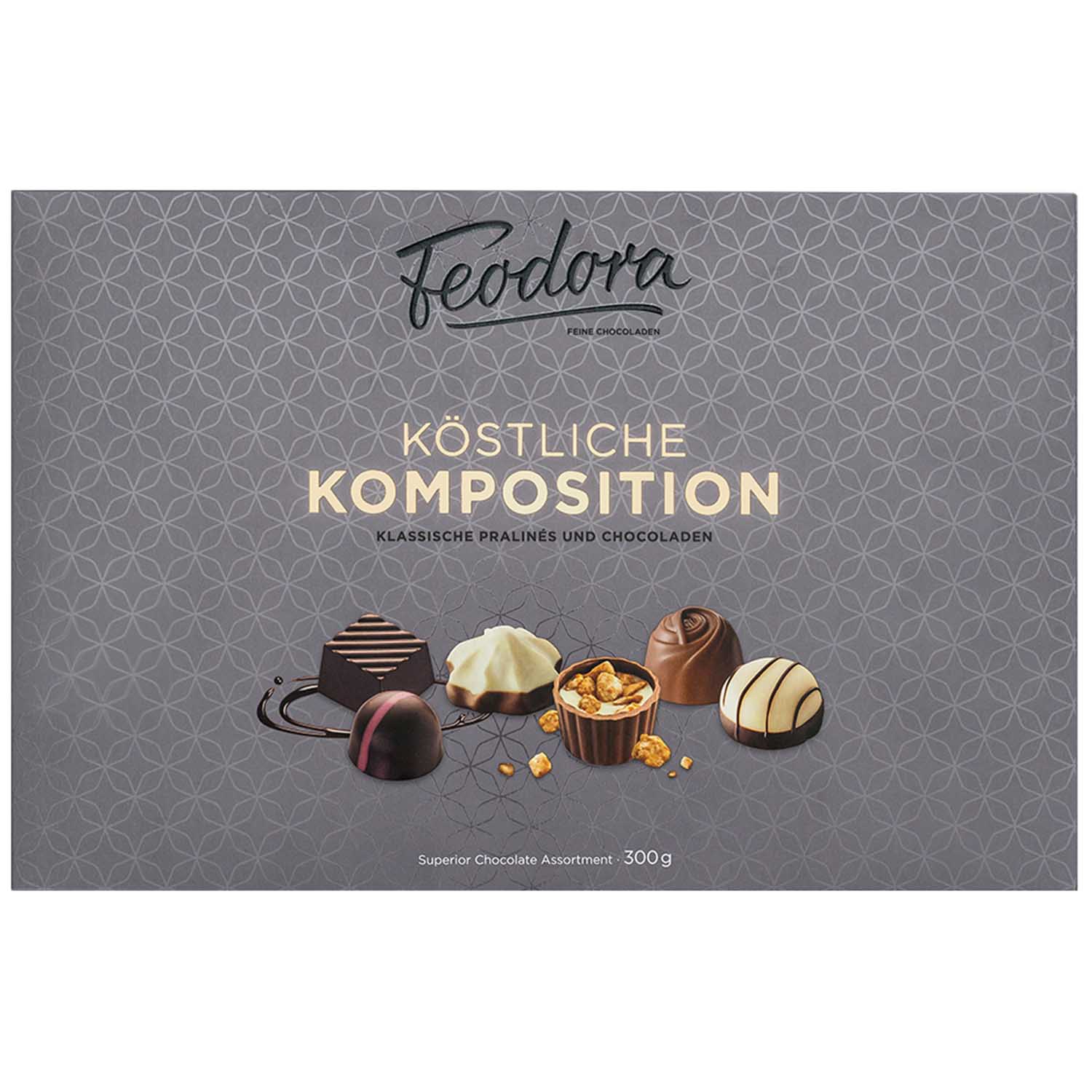 Feodora Köstliche Komposition Klassische Pralinés und Chocoladen 300g MHD:11.5.24