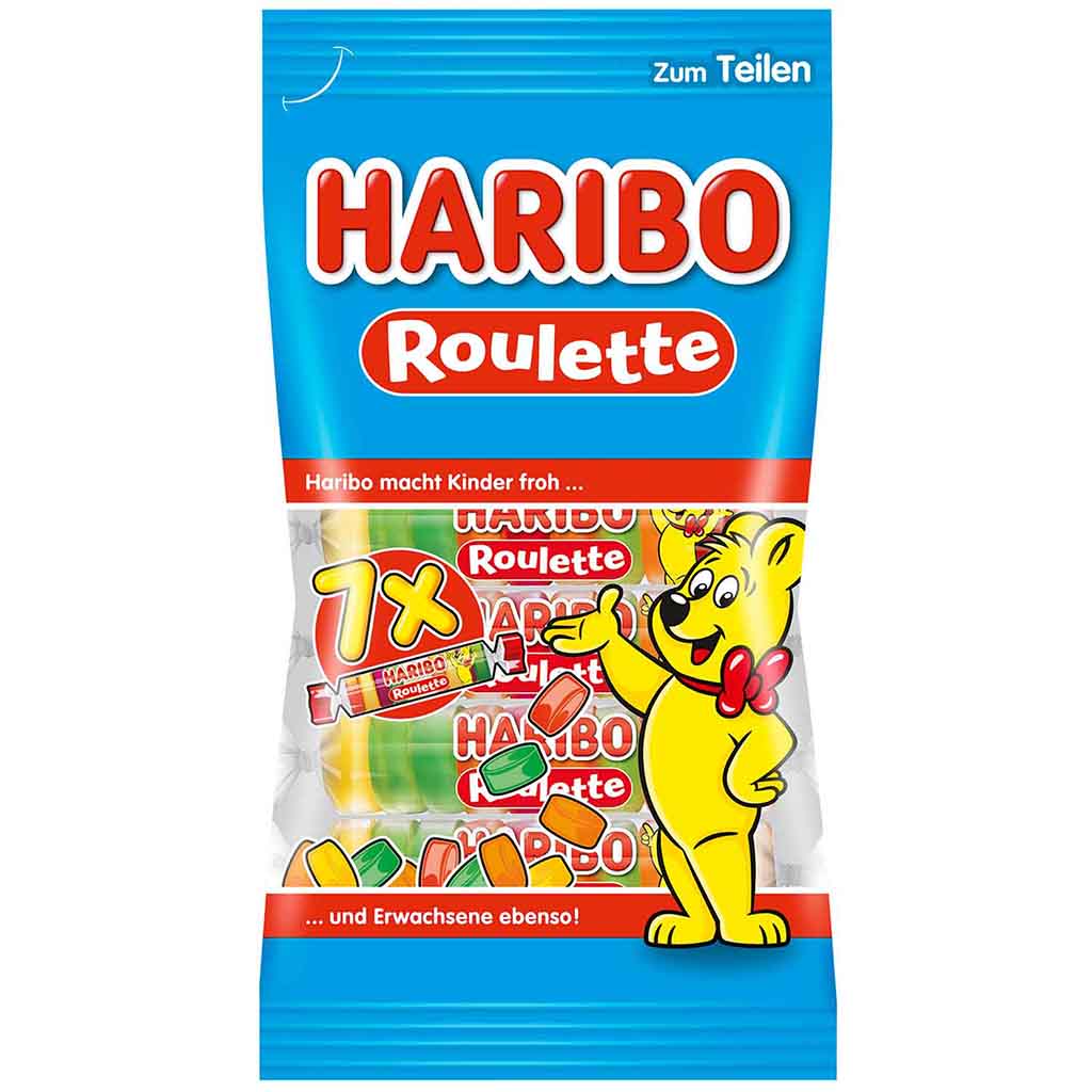 Haribo Roulette 7er Pack 175g MHD:30.6.23