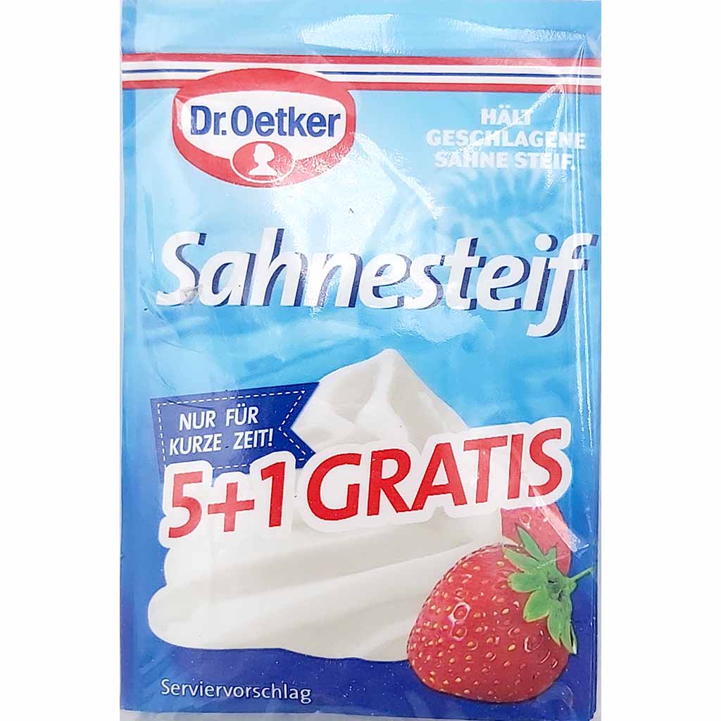 Dr. Oetker Sahnesteif  6er Pack 6x8g 48g MHD:30.8.23