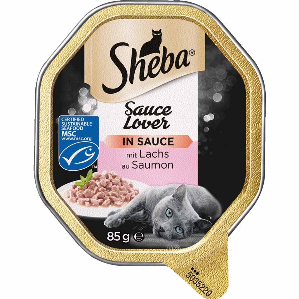 22x Sheba Sauce Lover in Sauce mit Lachs á 85g=1870g MHD:1.12.24