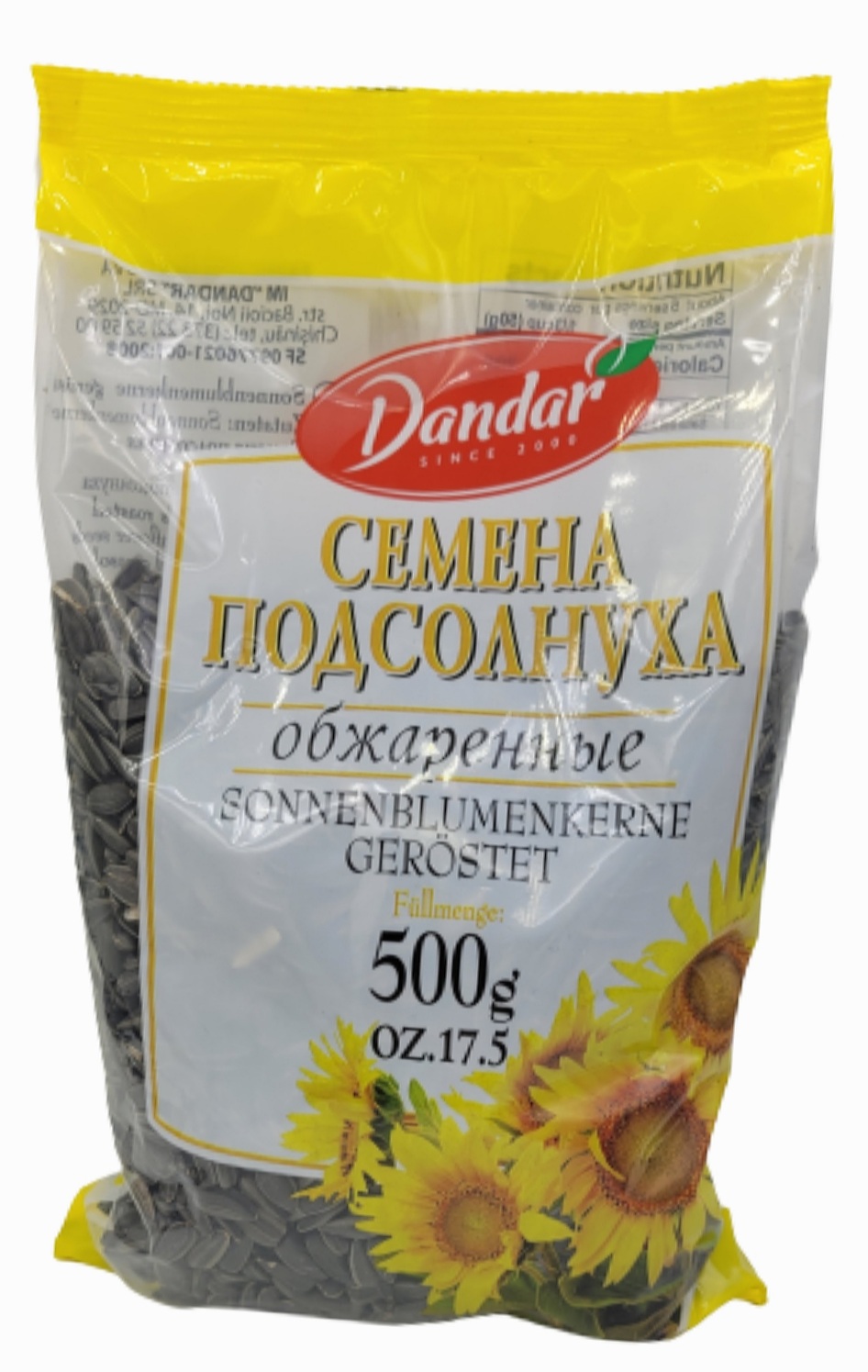 Dandar Sonnenblumenkerne geröstetet  500g MHD:12.4.22