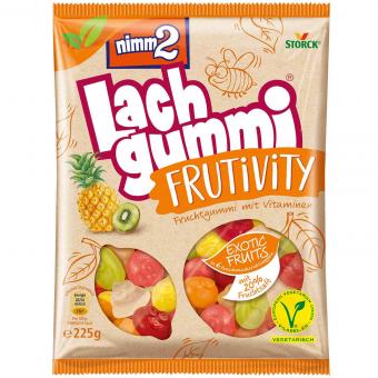 Storck Nimm2 Lachgummi Frutivity Exotic Fruits 225g MHD:30.1.22