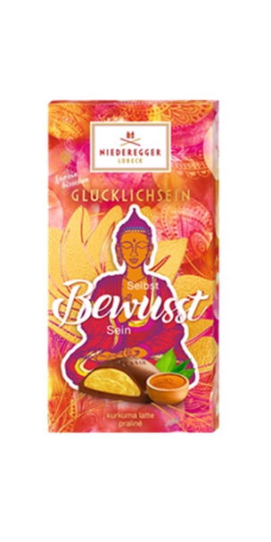 Niederegger PRALINEN-TAFEL KURKUMA LATTE 100G MHD:14.12.24