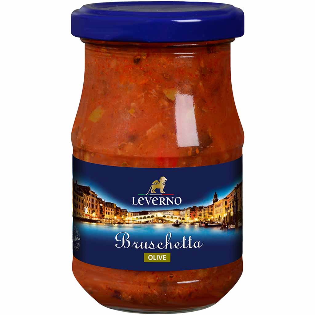 Leverno Bruschetta Olive 180g MHD:10.1.25
